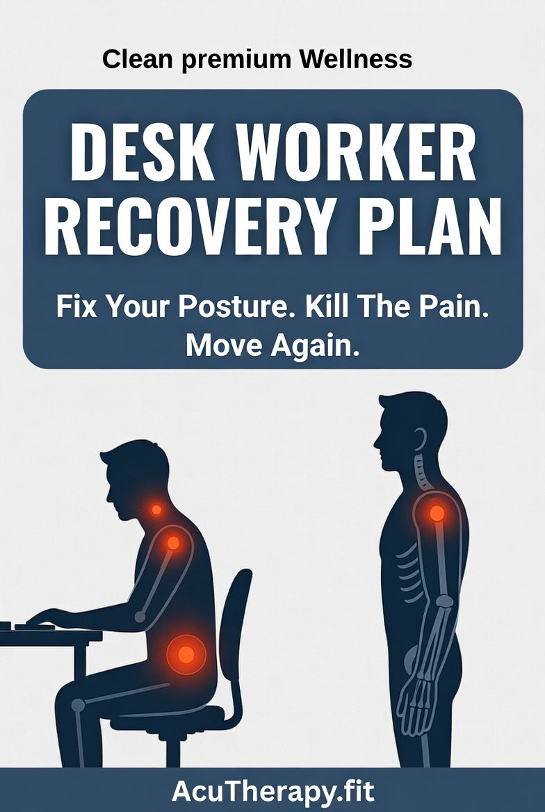 Desk Warrior Pack Bundle — Printable Desk Worker Recovery Plan + Sugar Detox Guide for Posture, Pain and Energy