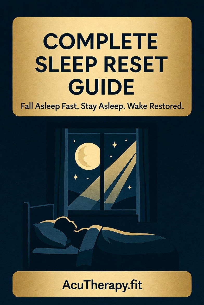 Sleep and Recovery System Bundle — Printable Acupressure Routine + Complete Sleep Reset Guide for Insomnia and Deep Rest