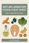 Anti-Inflammatory Foods Cheat Sheet — Printable Guide to Heal Inflammation Naturally