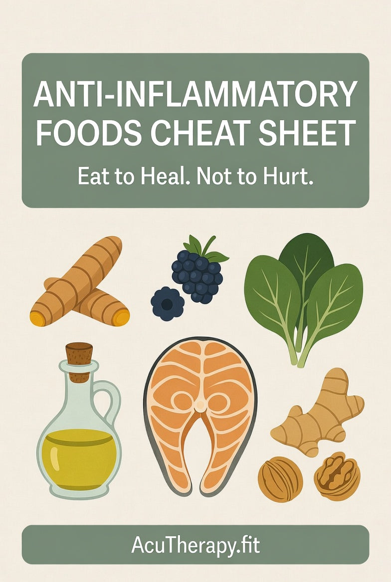 Anti-Inflammatory Foods Cheat Sheet — Printable Guide to Heal Inflammation Naturally