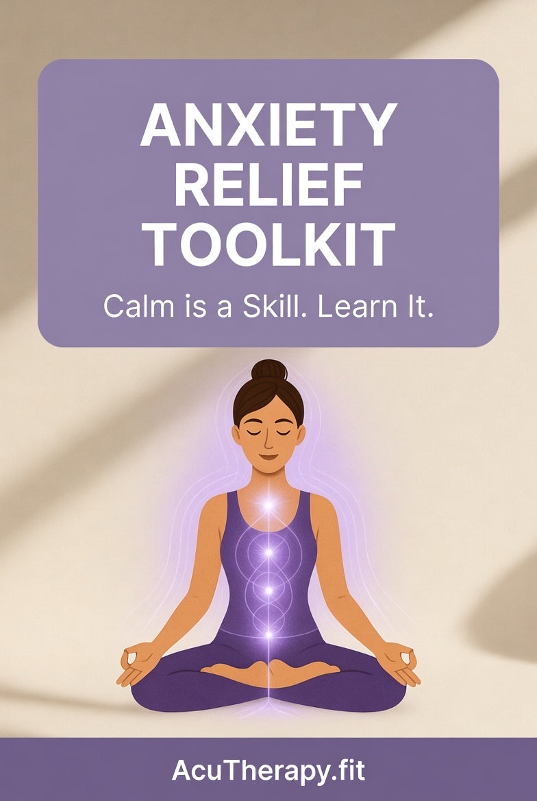 Anxiety Relief Toolkit – Printable Guide for Calm, Breathwork, Acupressure