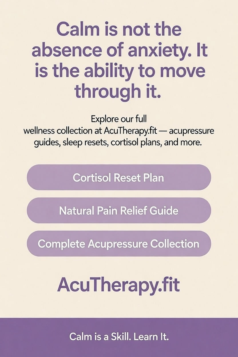 Anxiety Relief Toolkit – Printable Guide for Calm, Breathwork, Acupressure