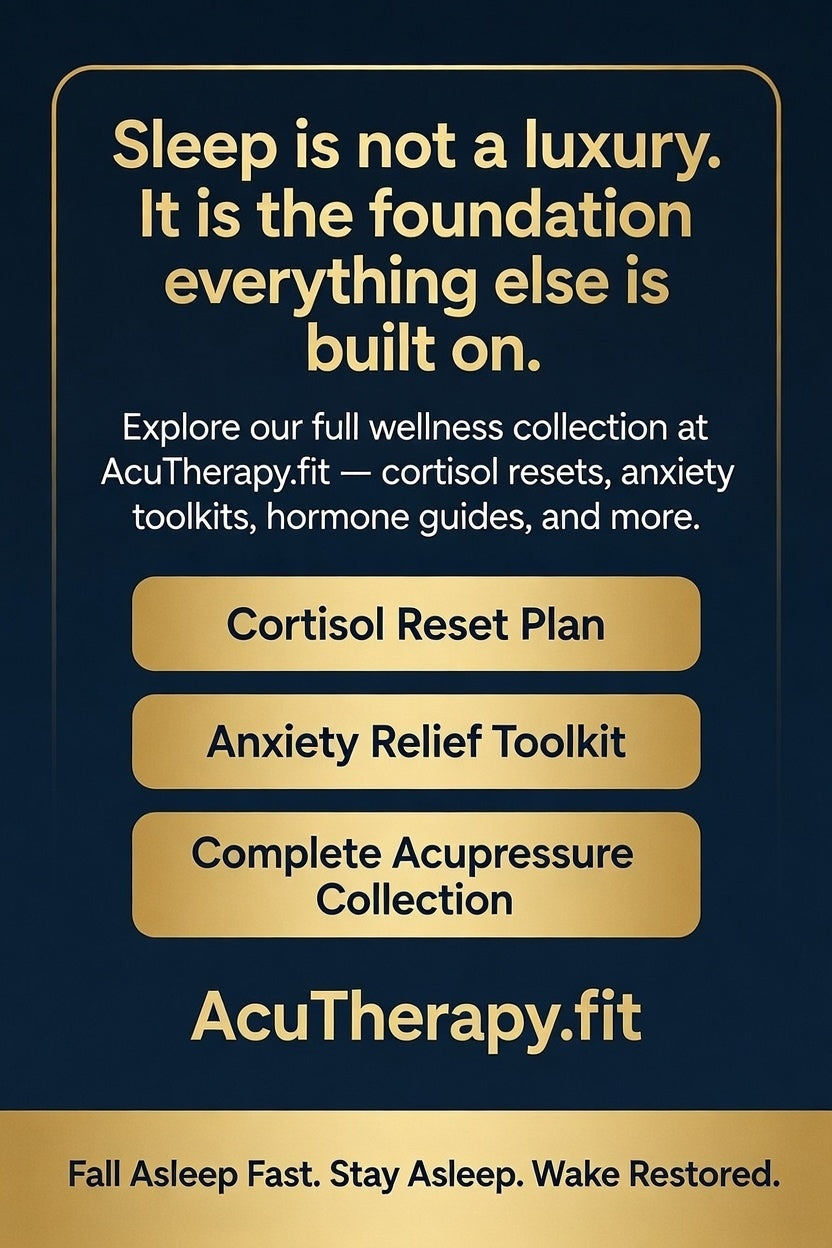 Sleep and Recovery System Bundle — Printable Acupressure Routine + Complete Sleep Reset Guide for Insomnia and Deep Rest