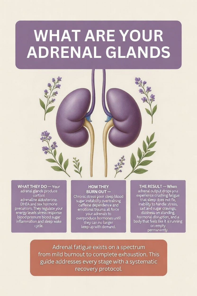 Adrenal Fatigue Recovery Guide — Printable Plan to Restore Energy, Balance Cortisol & Beat Burnout