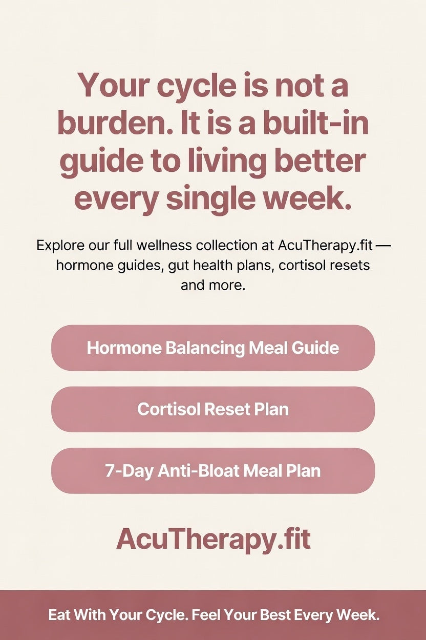 Full Stress Reset Bundle — Printable Cortisol Reset + Sleep Reset + Cycle Syncing Meal Plan for Stress and Hormones